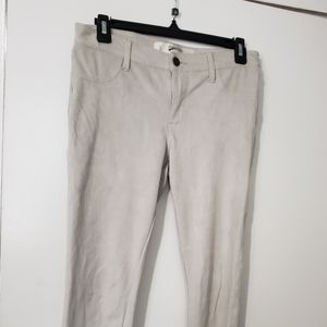 Suede Cream Pants Abercrombie and Fitch